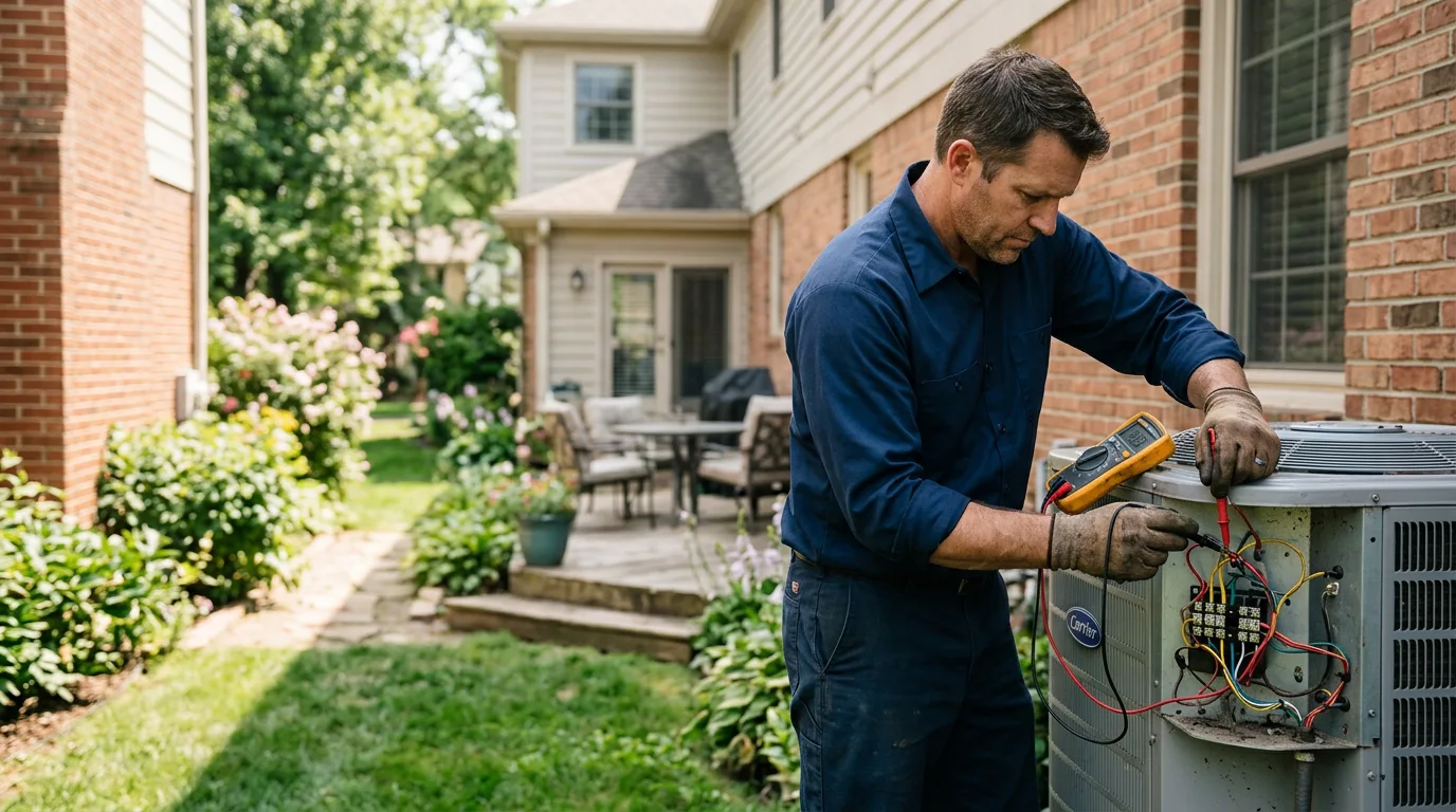 HVAC technician working near Lake Isabella, CA